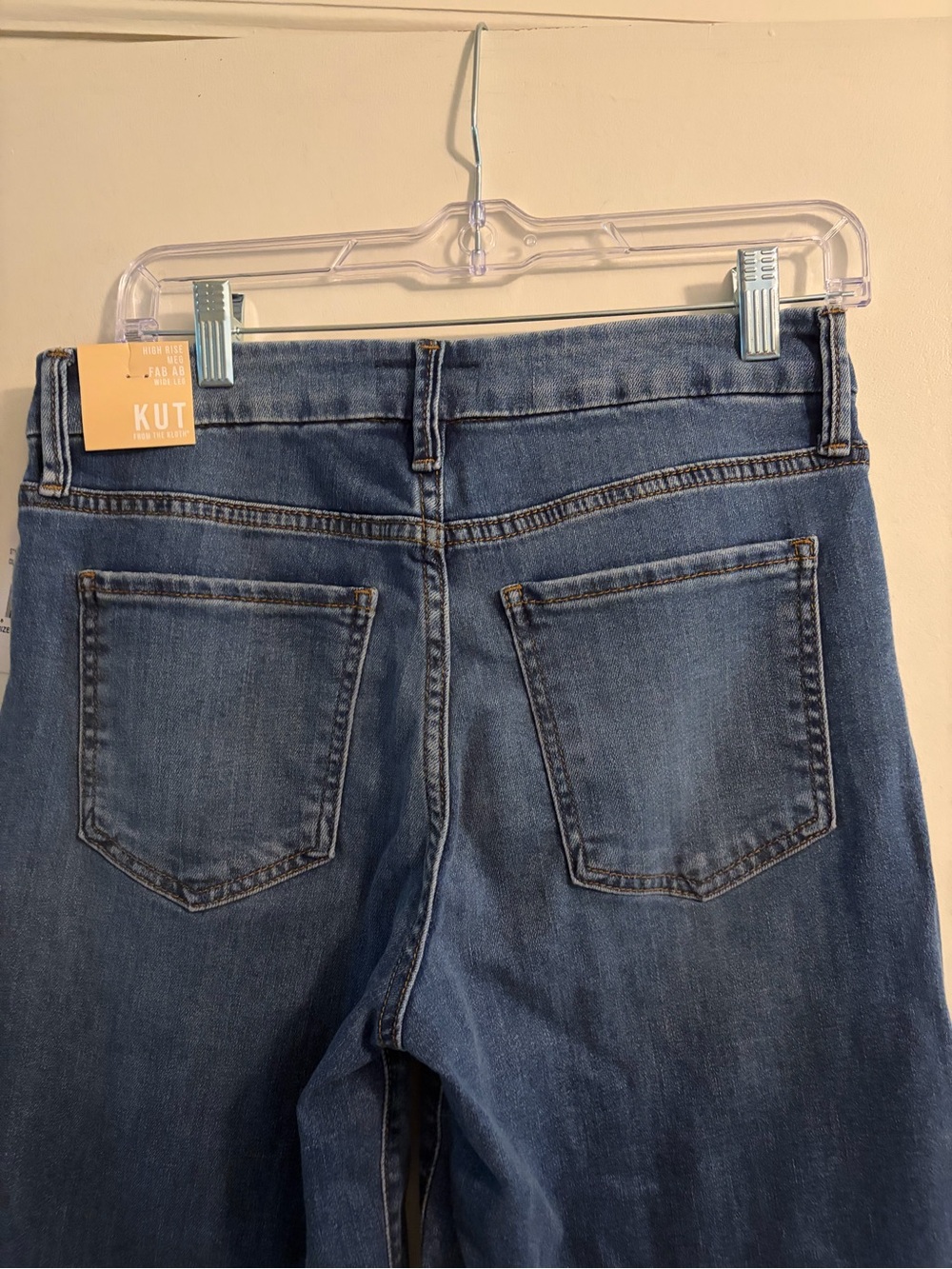 Kut from the Kloth Meg High Rise Fab Ab Wide Leg Jean Color Milestone Size 4 NWT - Picture 13 of 16